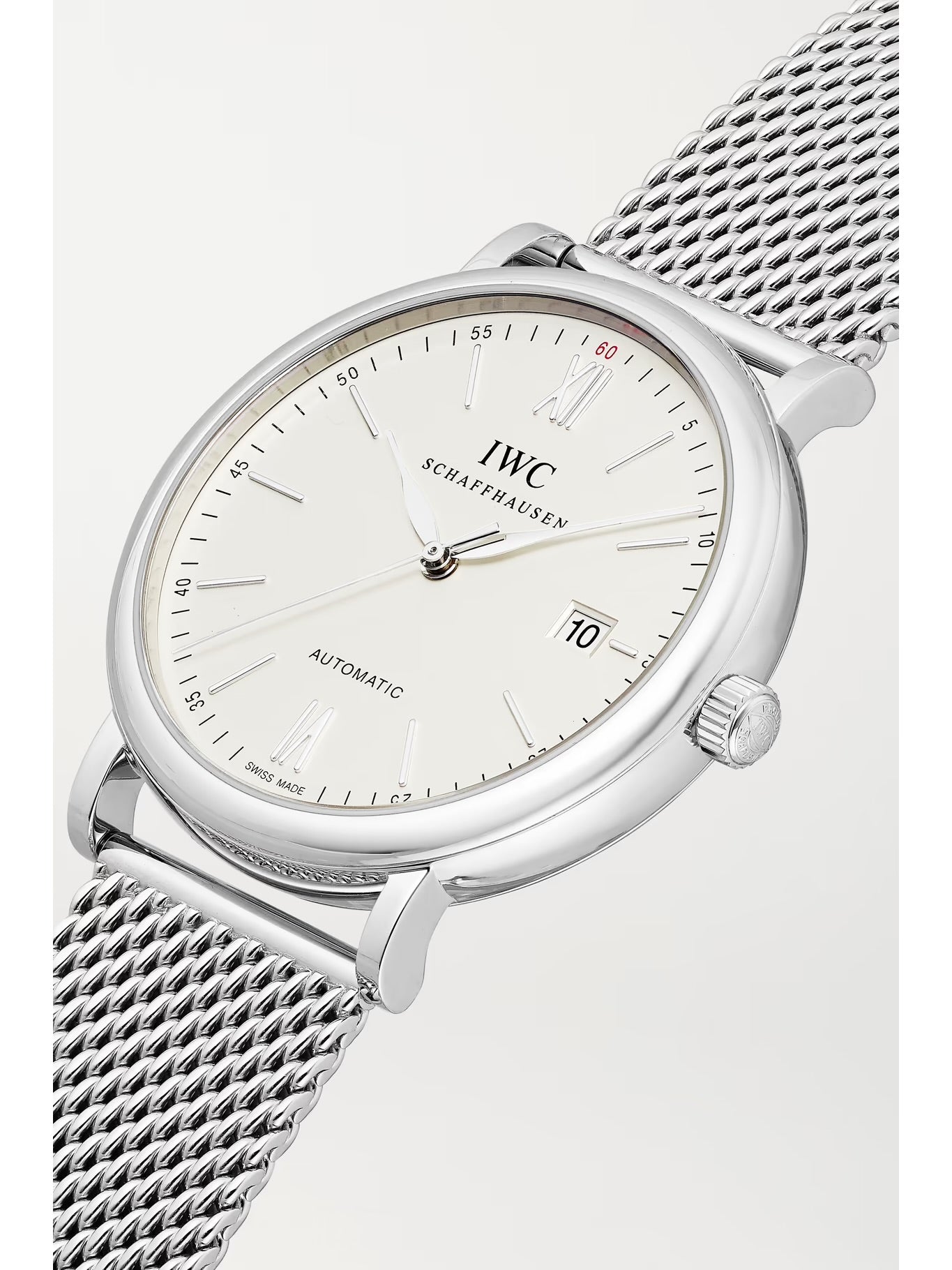 IWC Schaffhausen Portofino Automatic 40mm Stainless Steel and Milanese Mesh Watch