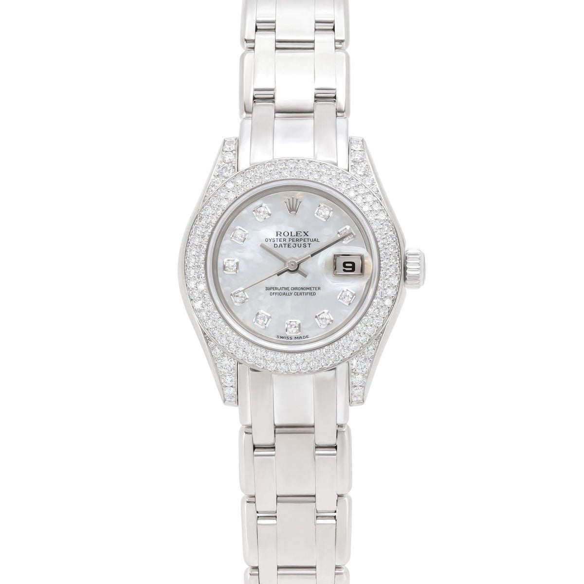 Rolex Pearlmaster Diamond Watch in 18K White Gold, 29mm