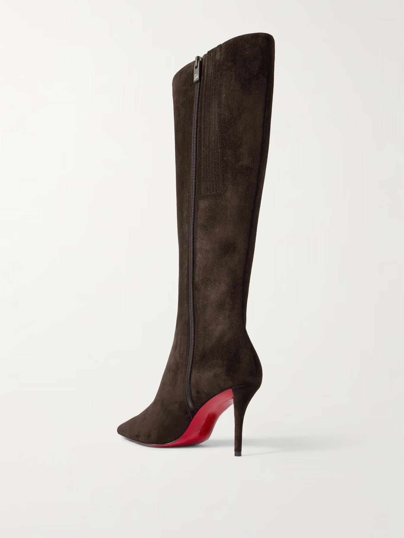 Christian Louboutin Miss Z 100 Suede Knee Boots