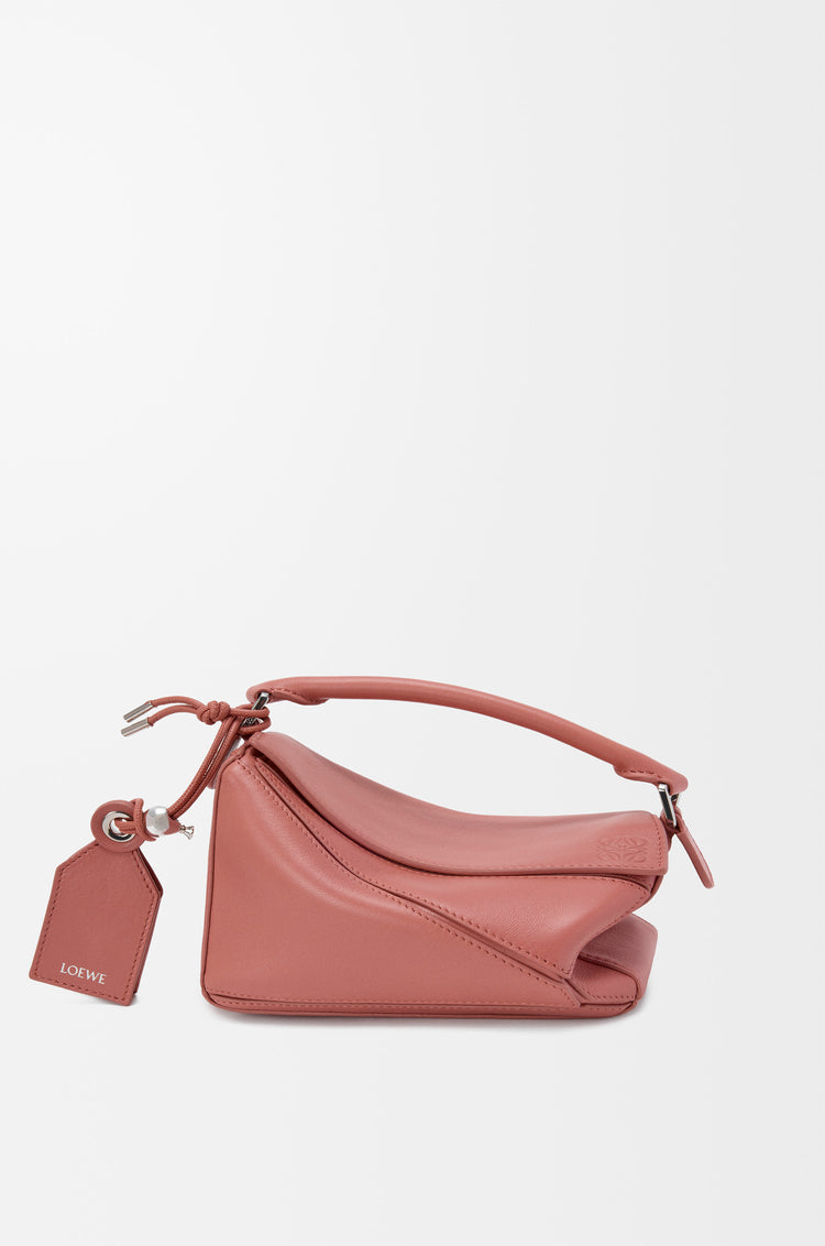 Loewe Small Featherlight Puzzle Bag in Nappa Lambskin — Blush