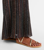 Ancient Greek Sandals Metallic Leather Sandals