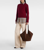 Aesther Ekme Phantom Large Suede Tote Bag