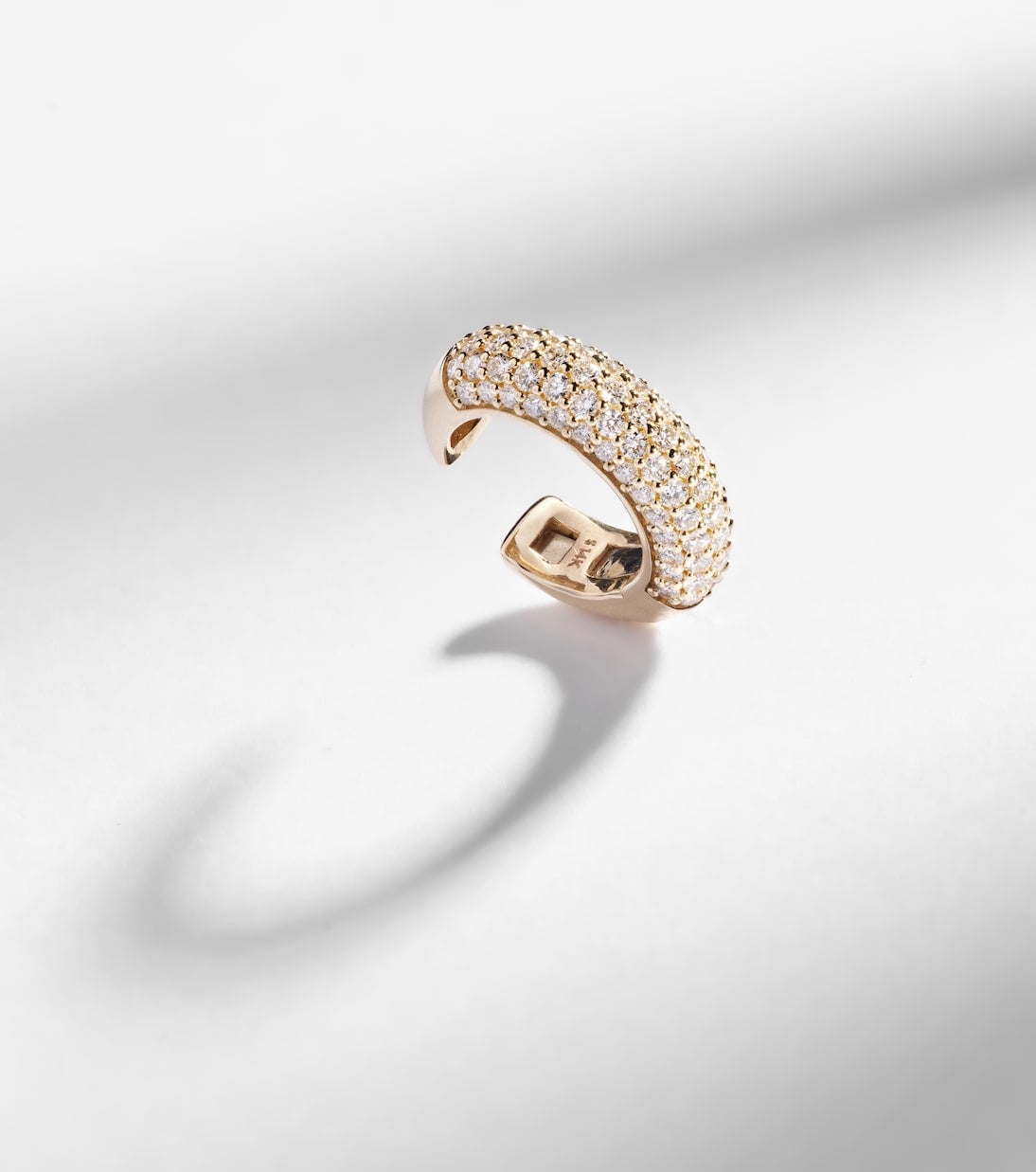 Stone and Strand 14kt Gold Ear Cuff With Diamonds