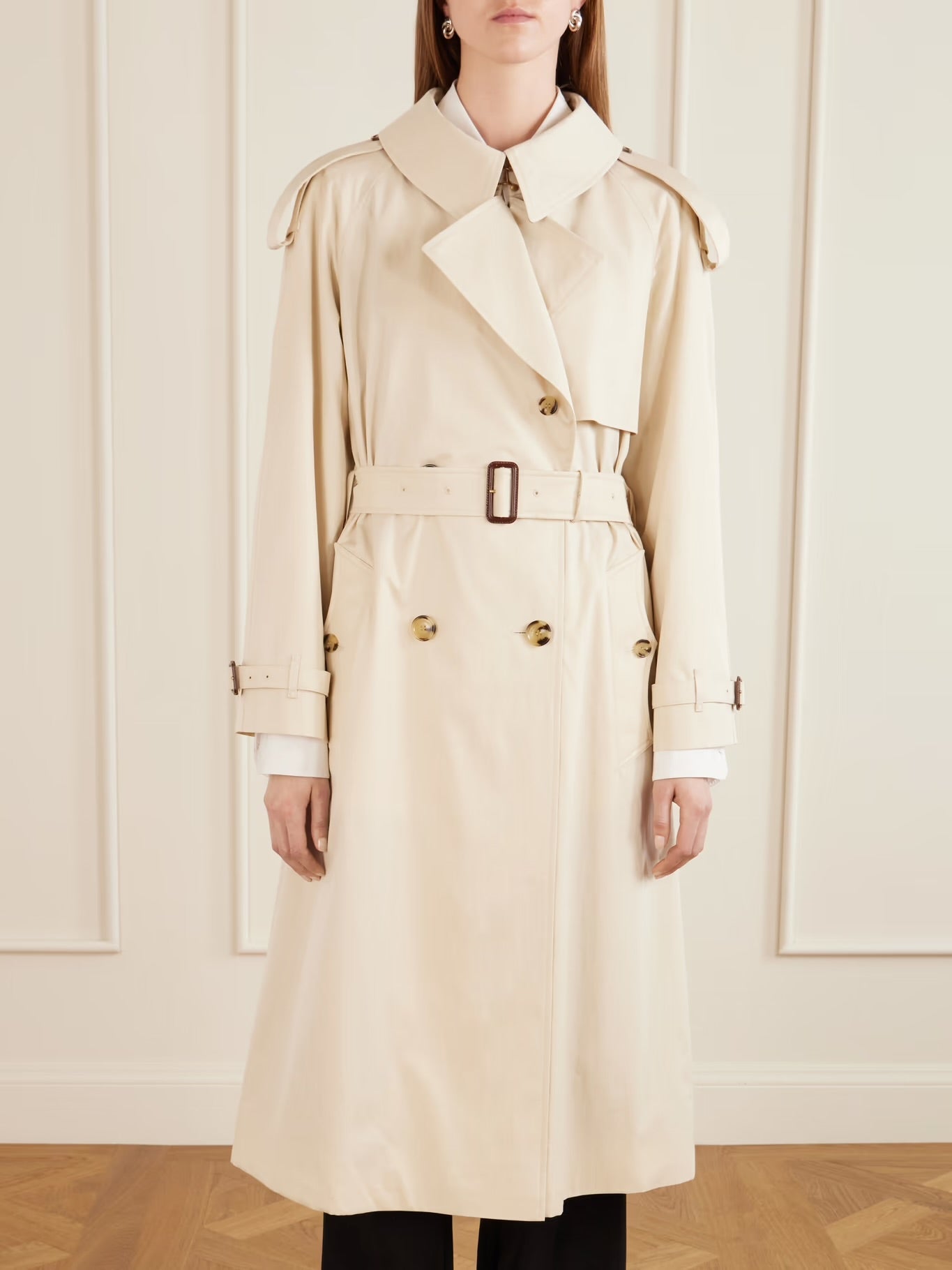 Burberry Fitzrovia Belted Cotton-Gabardine Trench Coat