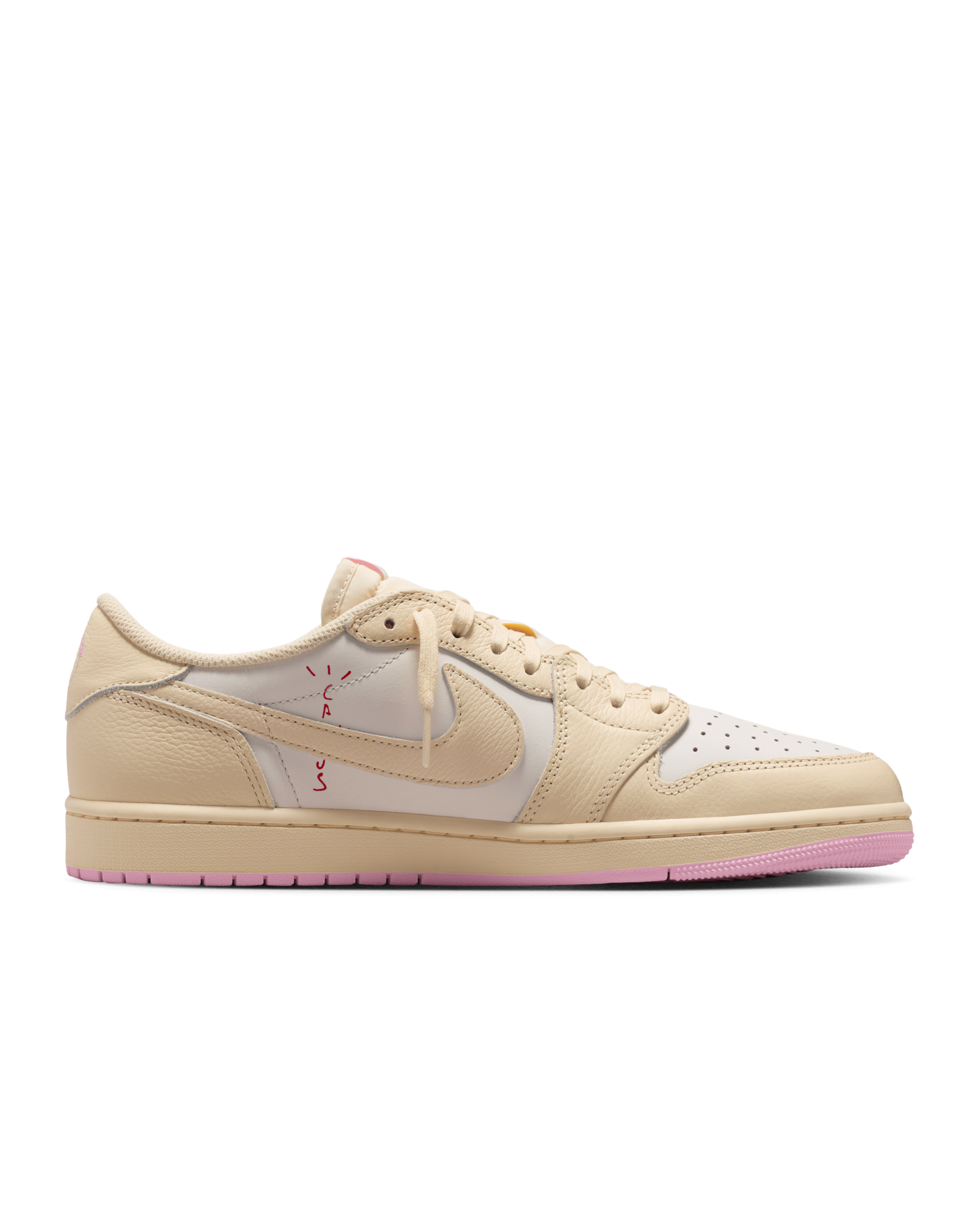 Air Jordan 1 Low x Travis Scott — Muslin and Shy Pink