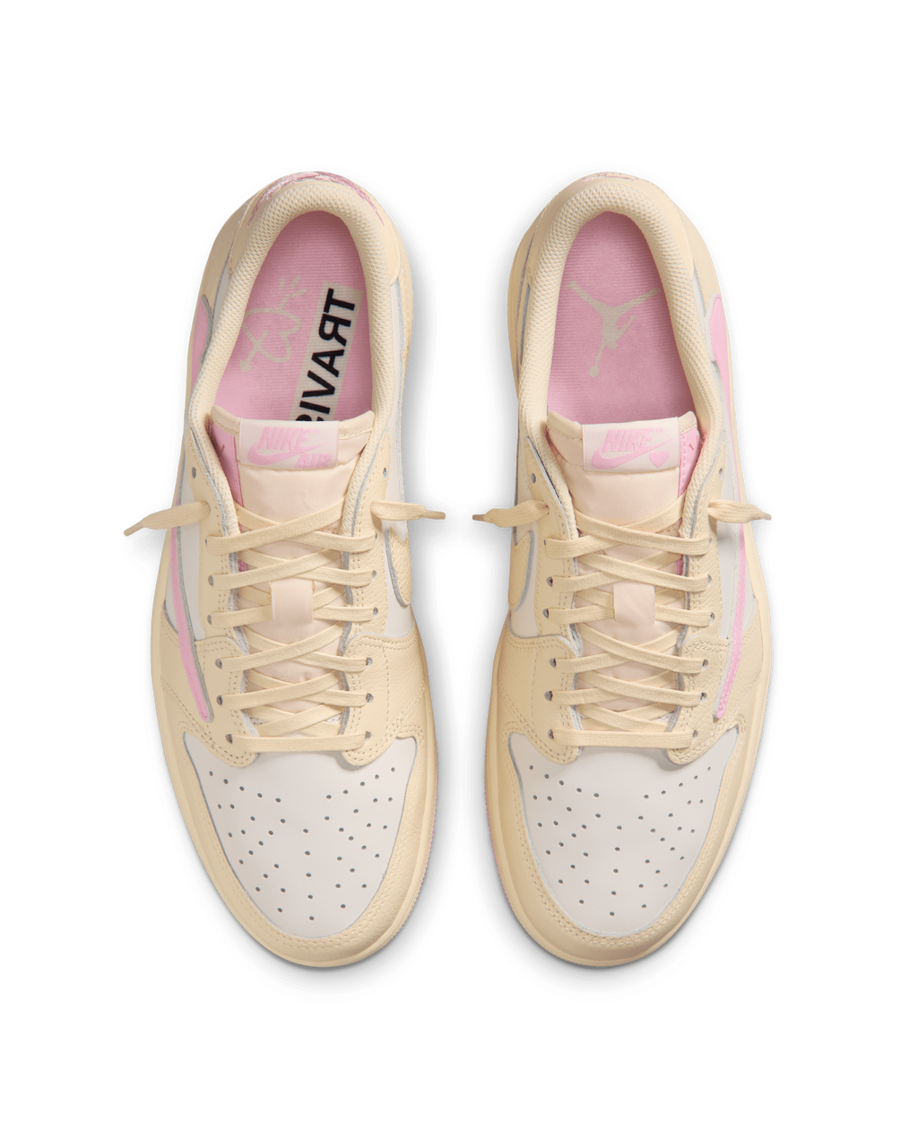 Air Jordan 1 Low x Travis Scott — Muslin and Shy Pink