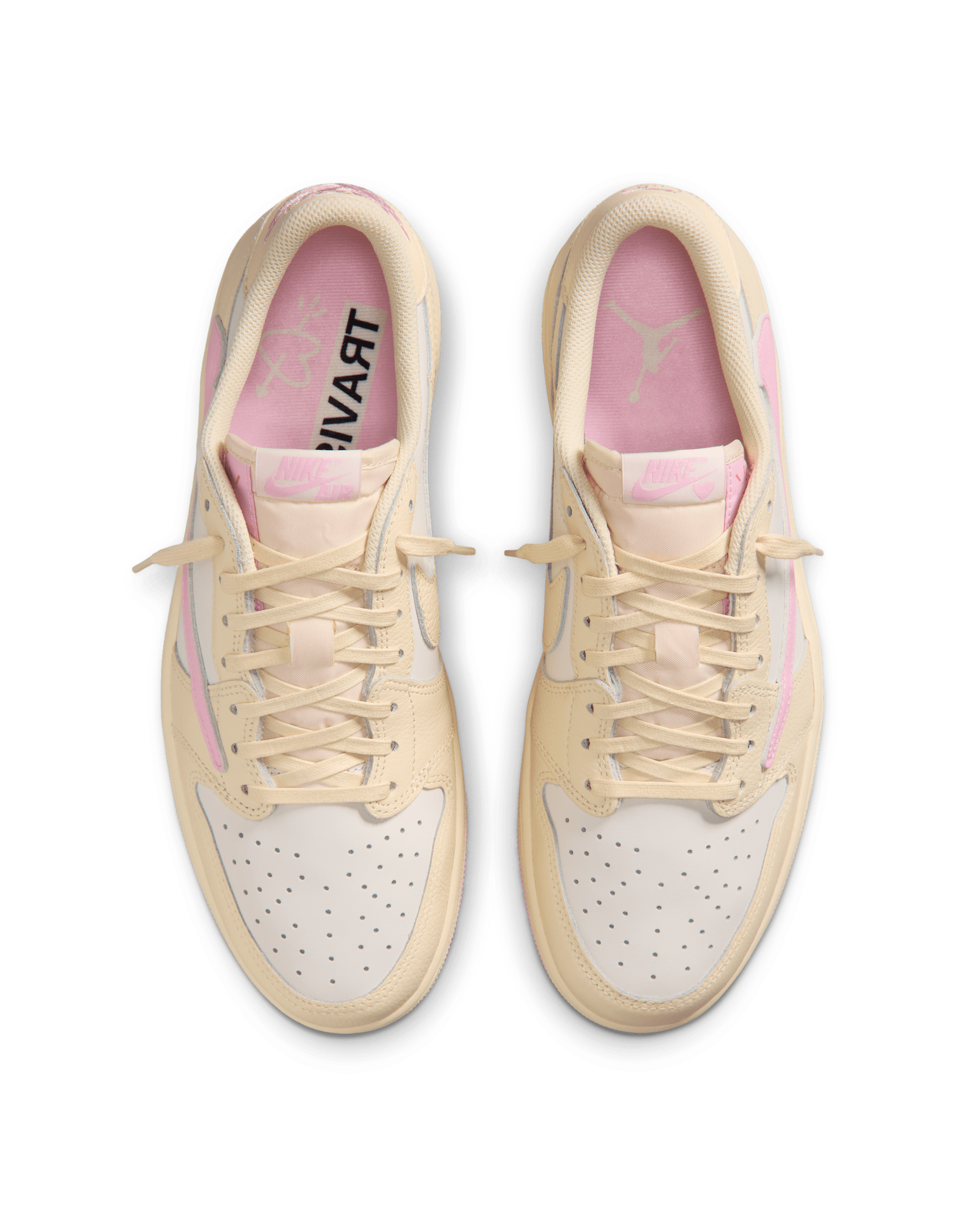 Air Jordan 1 Low x Travis Scott — Muslin and Shy Pink