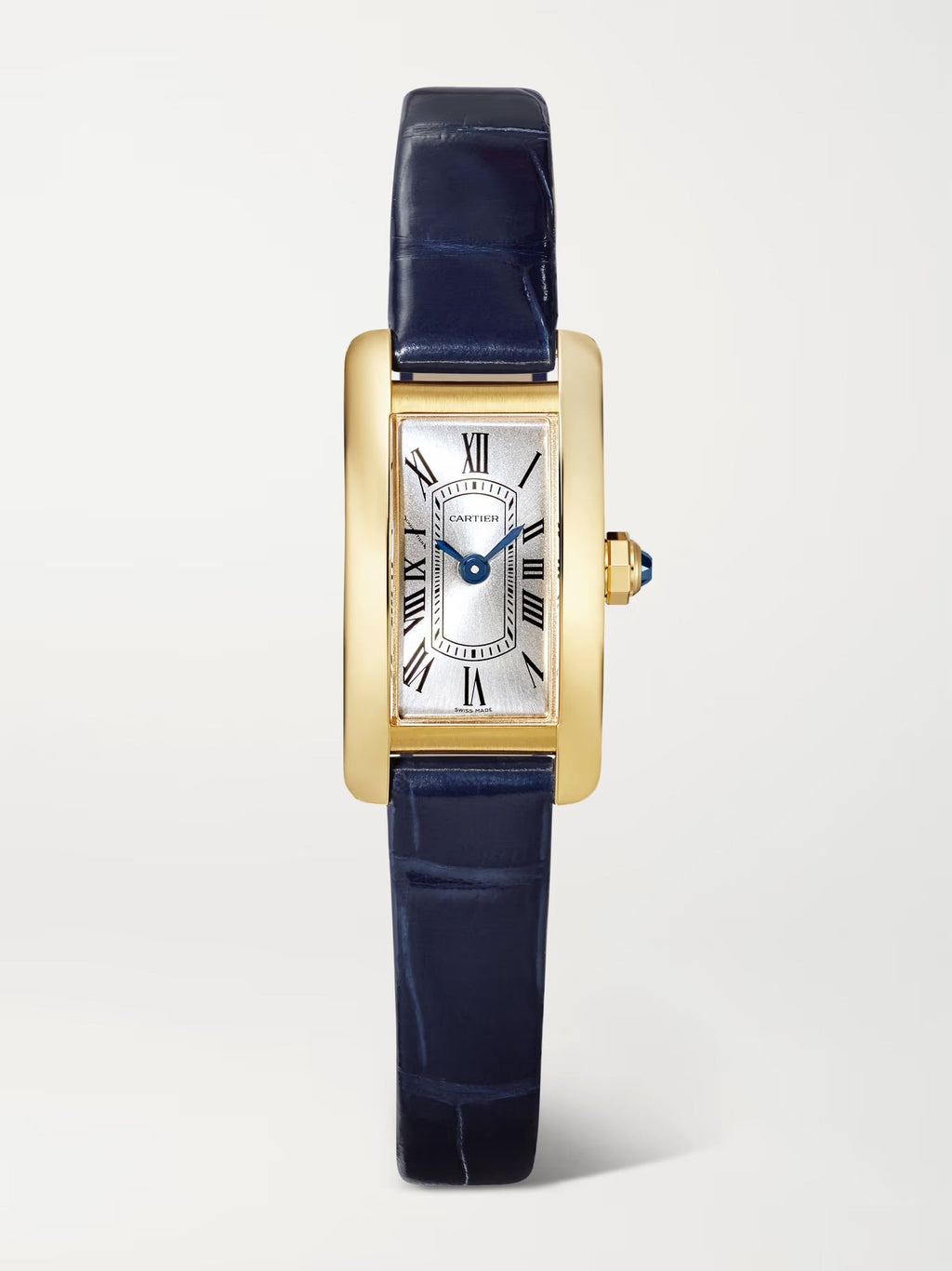 Cartier Tank Américaine 28mm Small 18-Karat Gold Alligator Watch