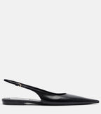 Victoria Beckham Leather Slingback Flats