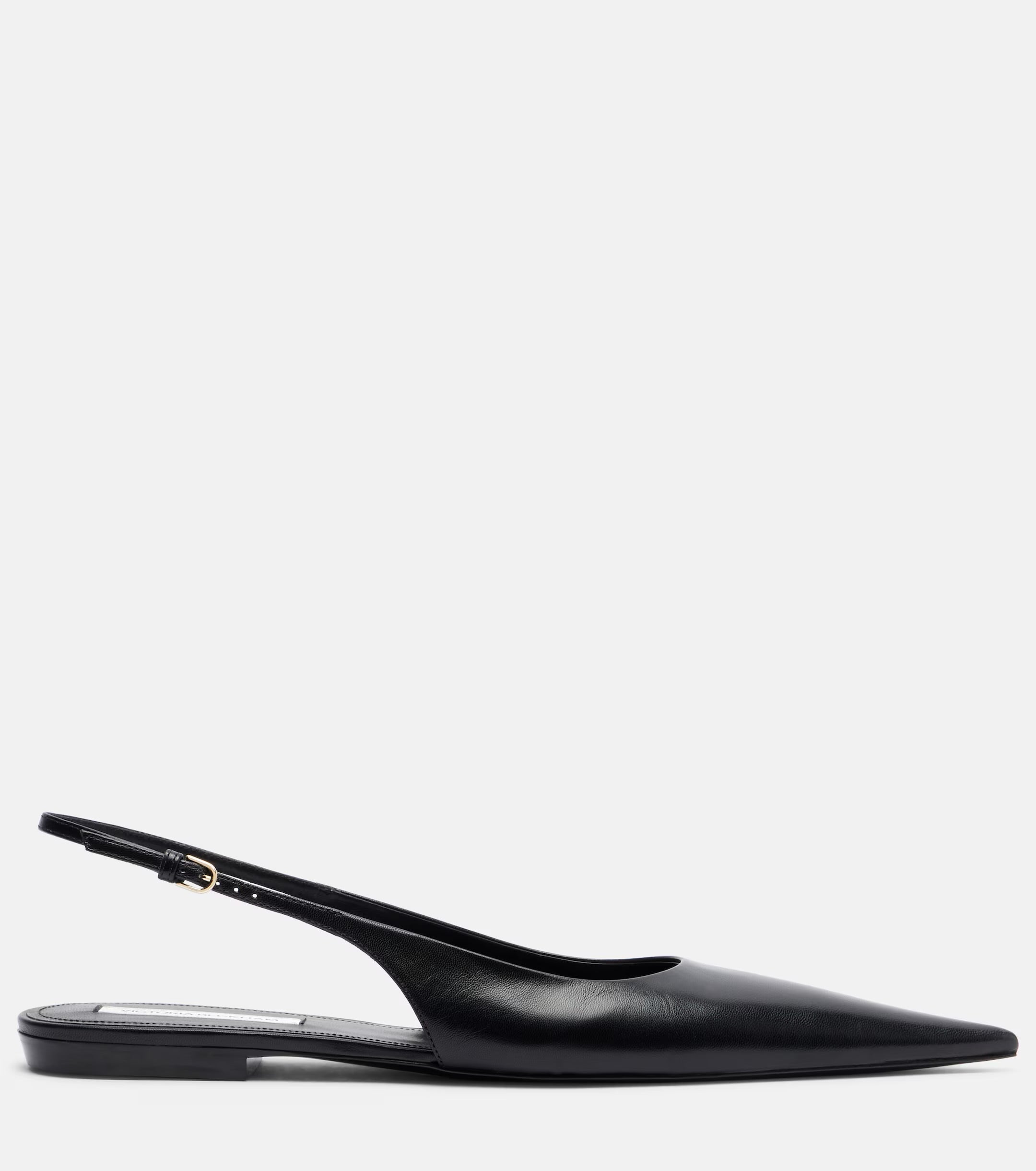 Victoria Beckham Leather Slingback Flats