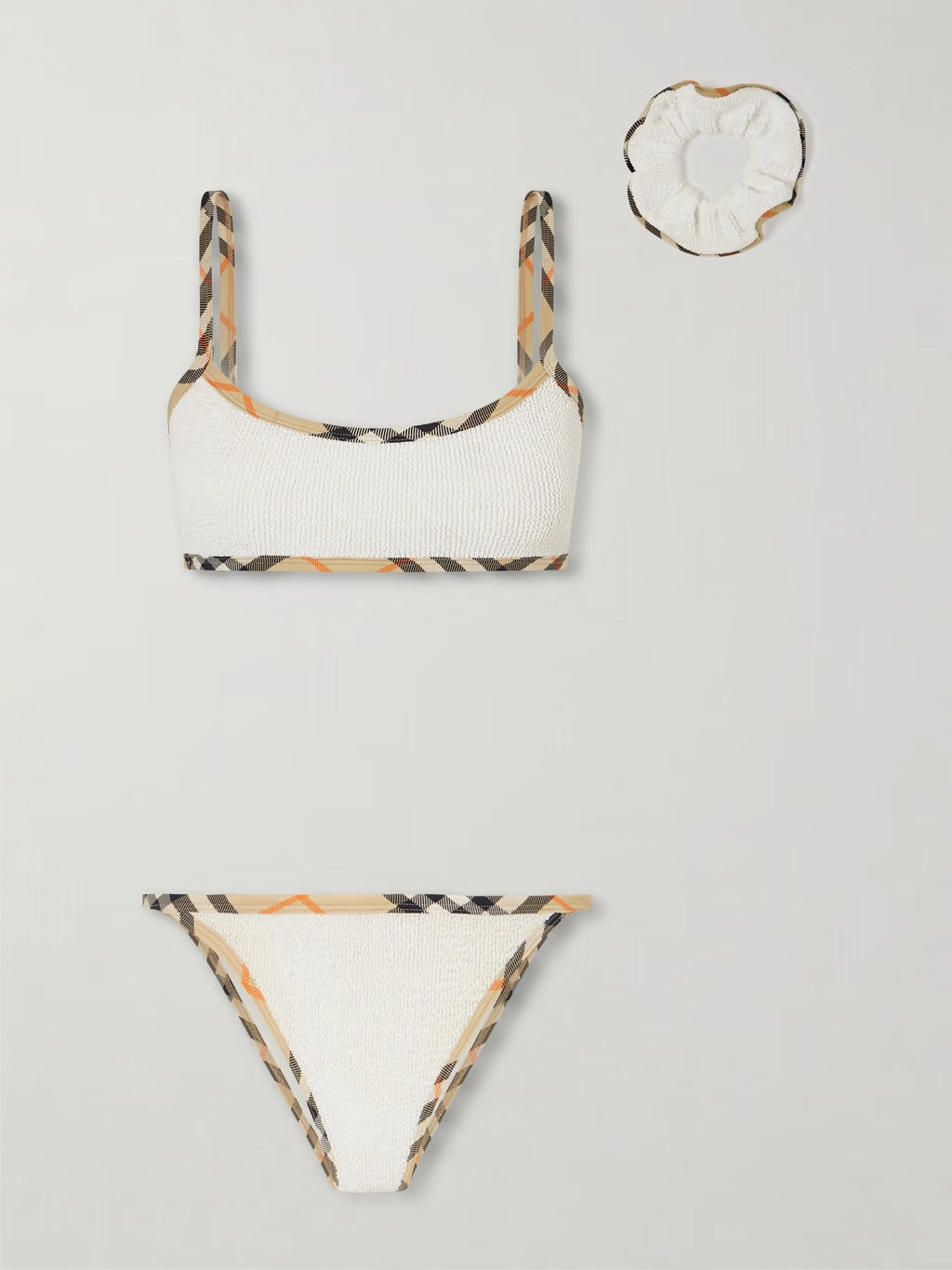 Burberry + Hunza G Tyler Checked Original Crinkle™ Bikini