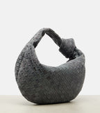 Bottega Veneta Jodie Small Intrecciato Suede Tote – Grey