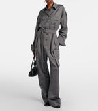 The Frankie Shop Linda Belted Jumpsuit