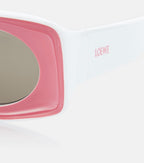 Paula’s Ibiza Rectangular Sunglasses — Pink