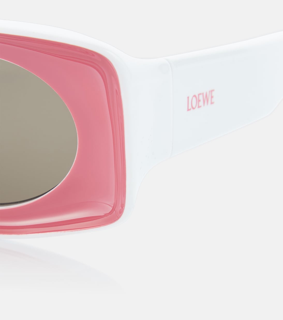 Paula’s Ibiza Rectangular Sunglasses — Pink
