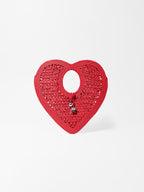 Jacquemus Spiaggia Coeur Heart Raffia Bag
