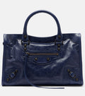 Balenciaga Le City Small Leather Tote Bag – Blue