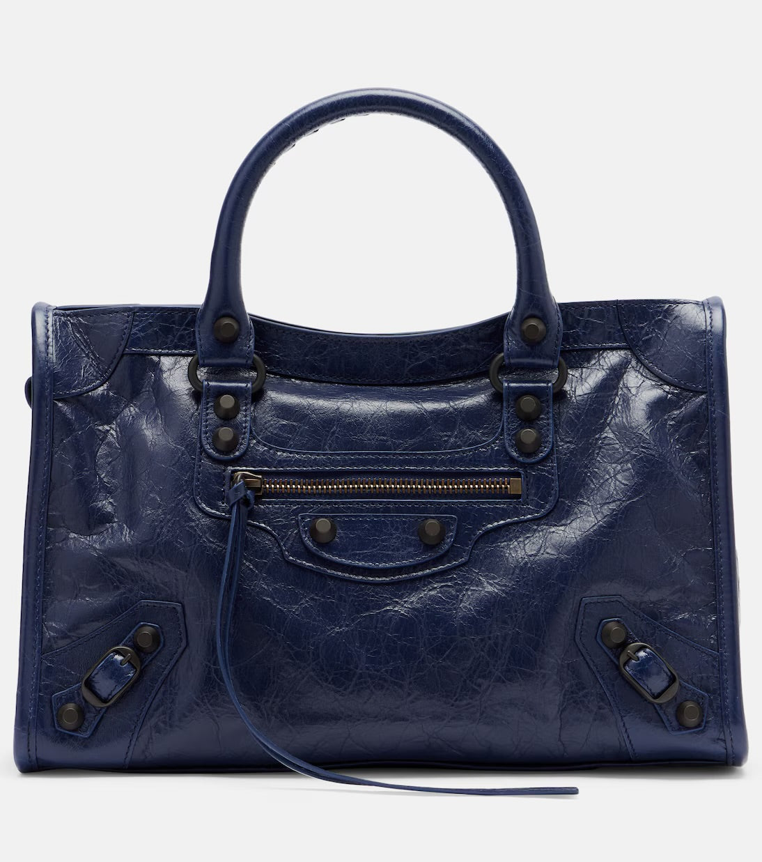 Balenciaga Le City Small Leather Tote Bag – Blue