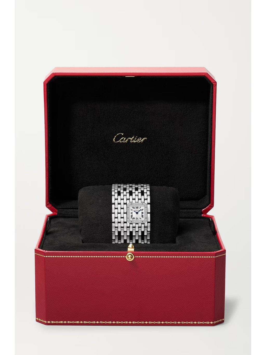 Panthère de Cartier Manchette 40mm 18-Karat White Gold and Diamond Watch