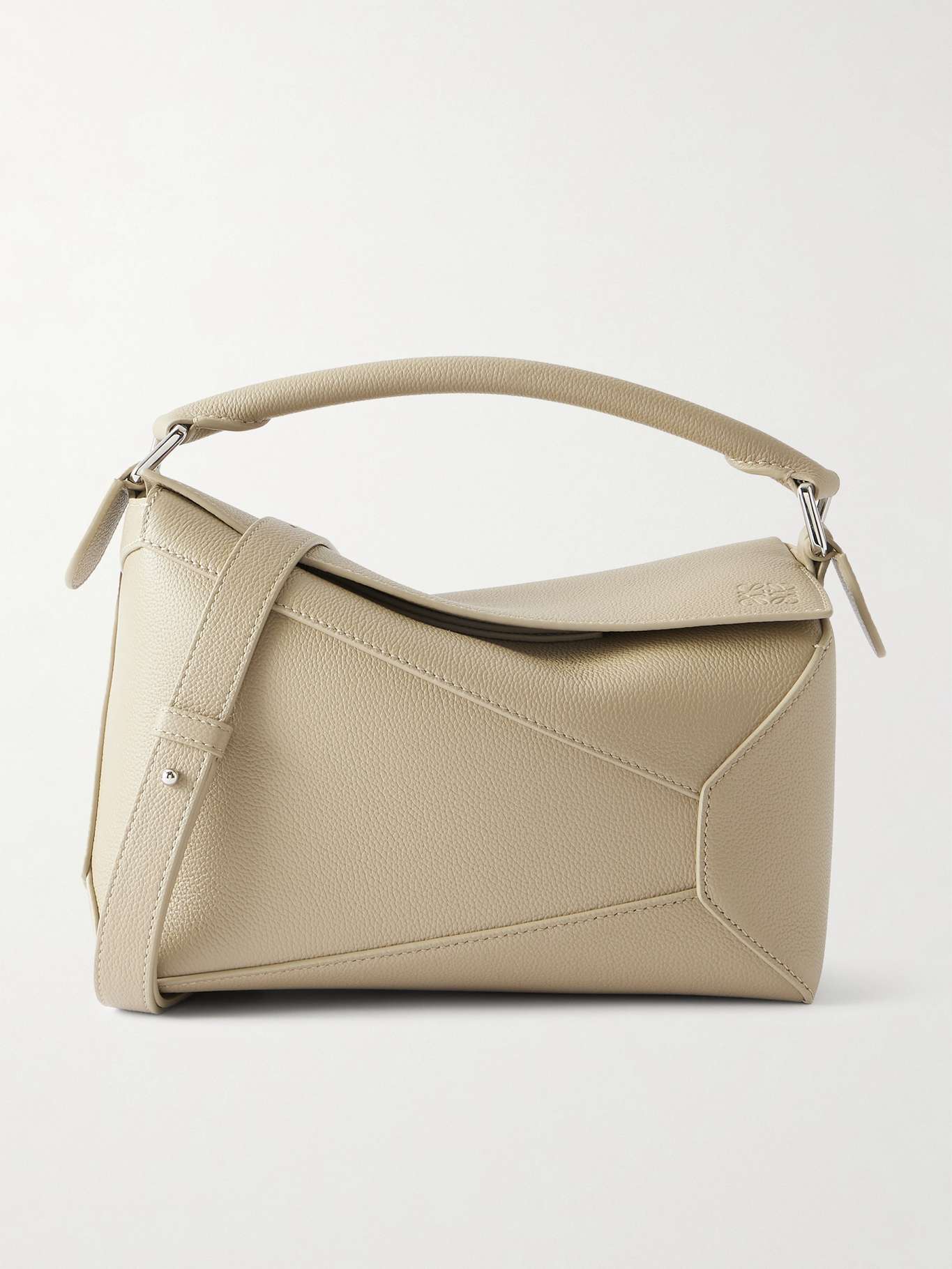 LOEWE Puzzle Edge Small Textured Leather Shoulder Bag