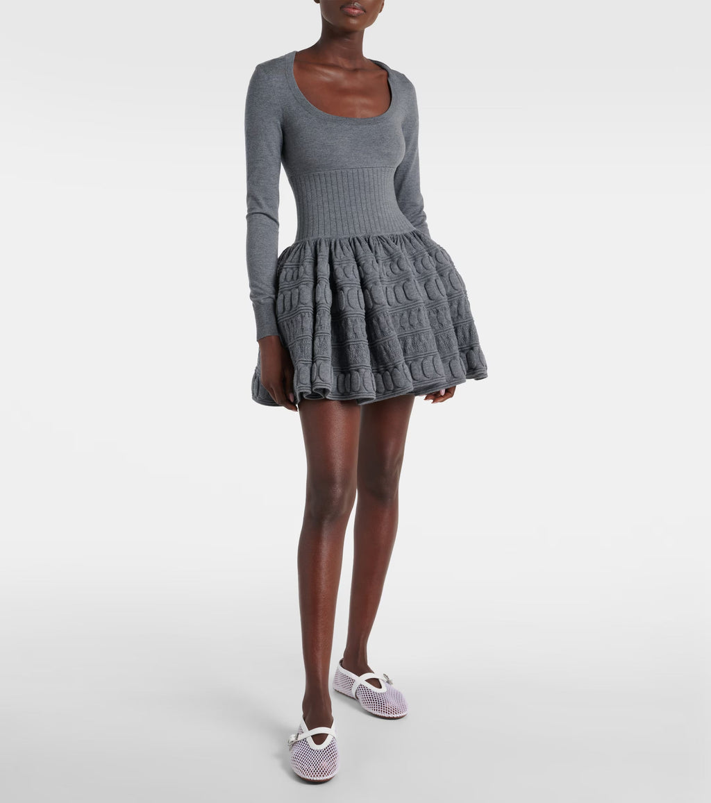 Alaïa Mesh Mary Jane Ballet Flats