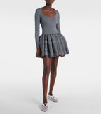 Alaïa Mesh Mary Jane Ballet Flats