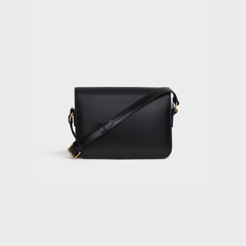 Céline Teen Triomphe Bag in Shiny Calfskin – Black