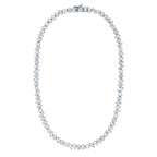 LUXE 27ct Lab Diamond Tennis Necklace in 18K White Gold