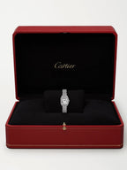 Panthère de Cartier 25mm Mini Rhodium-Plated 18-Karat White Gold Diamond Watch