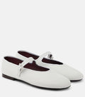 Leather Mary Jane Ballet Flats