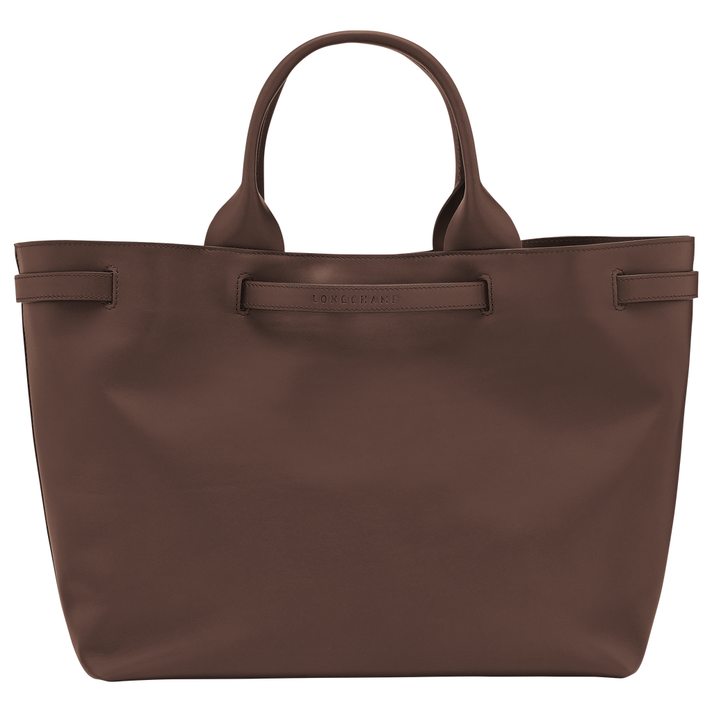 Longchamp Le Smart L Handbag in Mocha Leather