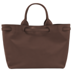 Longchamp Le Smart L Handbag in Mocha Leather