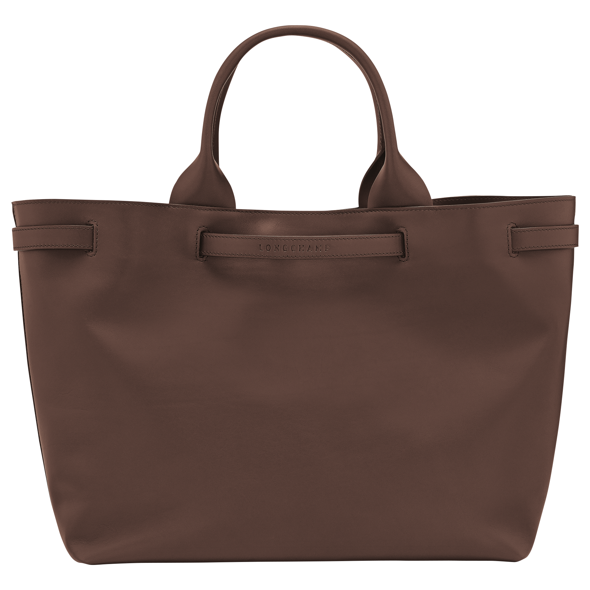 Longchamp Le Smart L Handbag in Mocha Leather