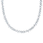 LUXE 27ct Lab Diamond Tennis Necklace in 18K White Gold