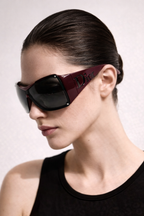 Dior Overshine 1 Shield Sunglasses – Burgundy (SS2005 Archive)