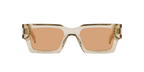 Saint Laurent SL 572 Rectangle Sunglasses in Yellow Acetate with Brown Lenses
