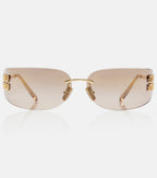 Logo Oval Sunglasses