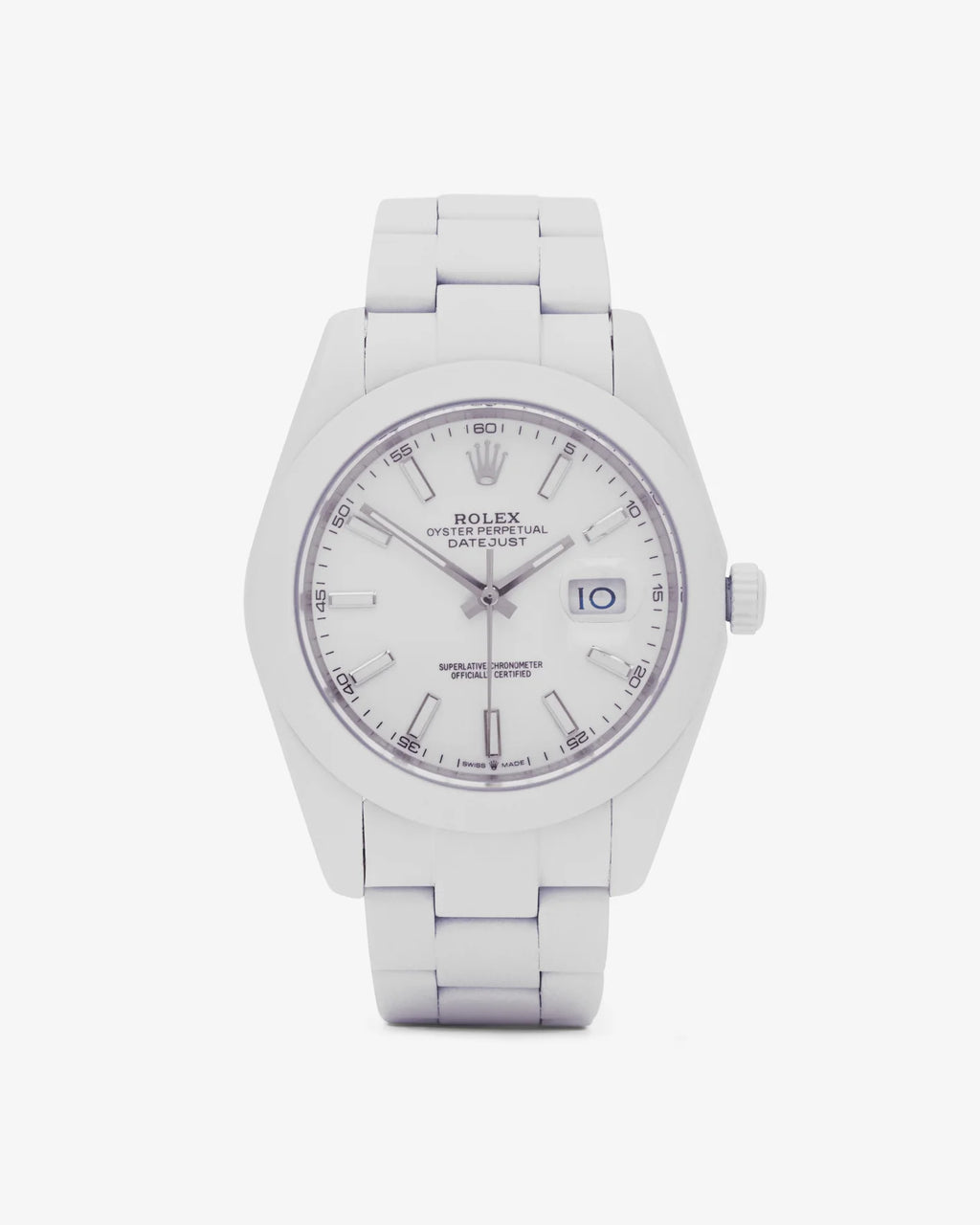 Private Label Dubai Ltd — Customised Rolex Datejust Sorbet White 41mm