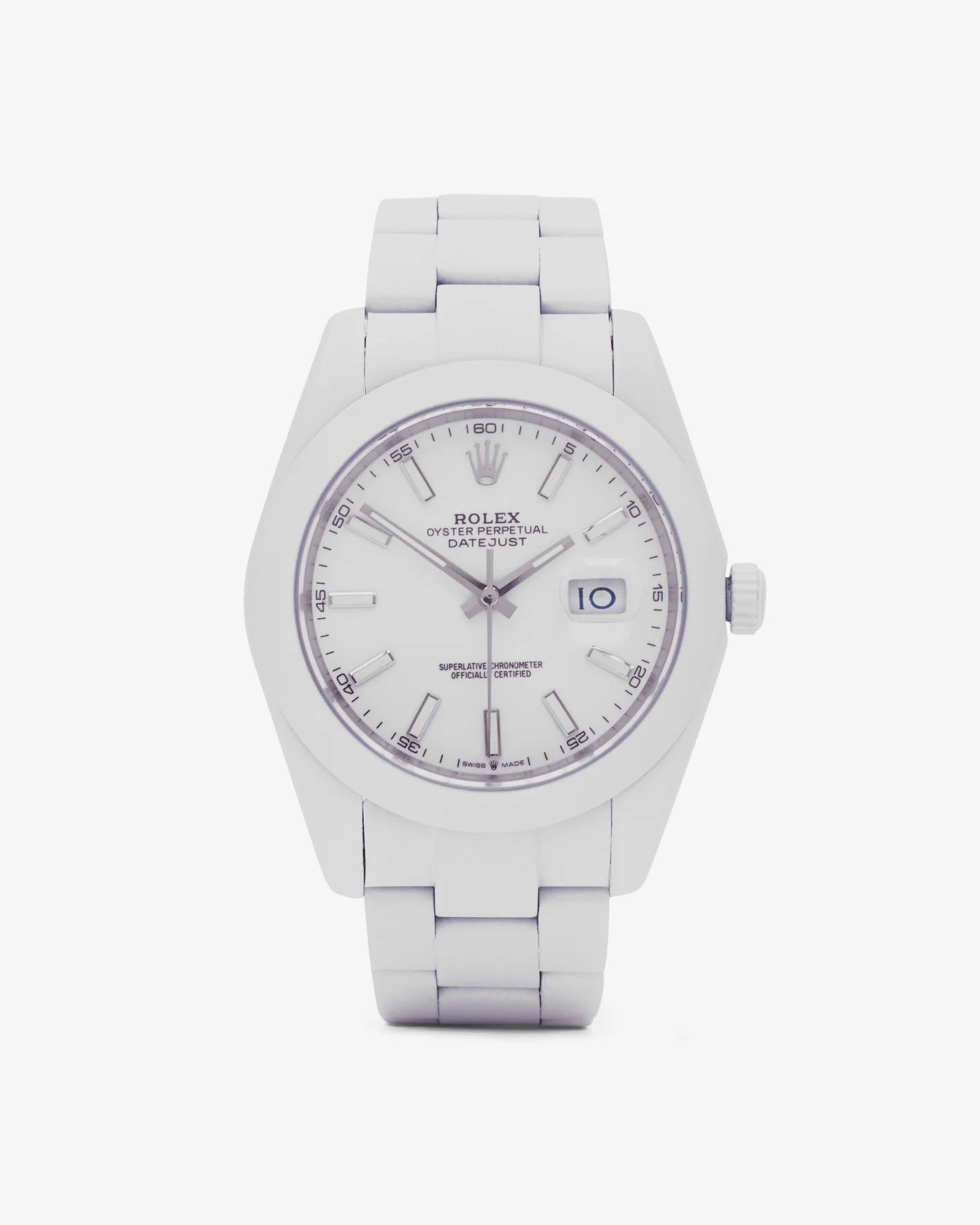 Private Label Dubai Ltd — Customised Rolex Datejust Sorbet White 41mm