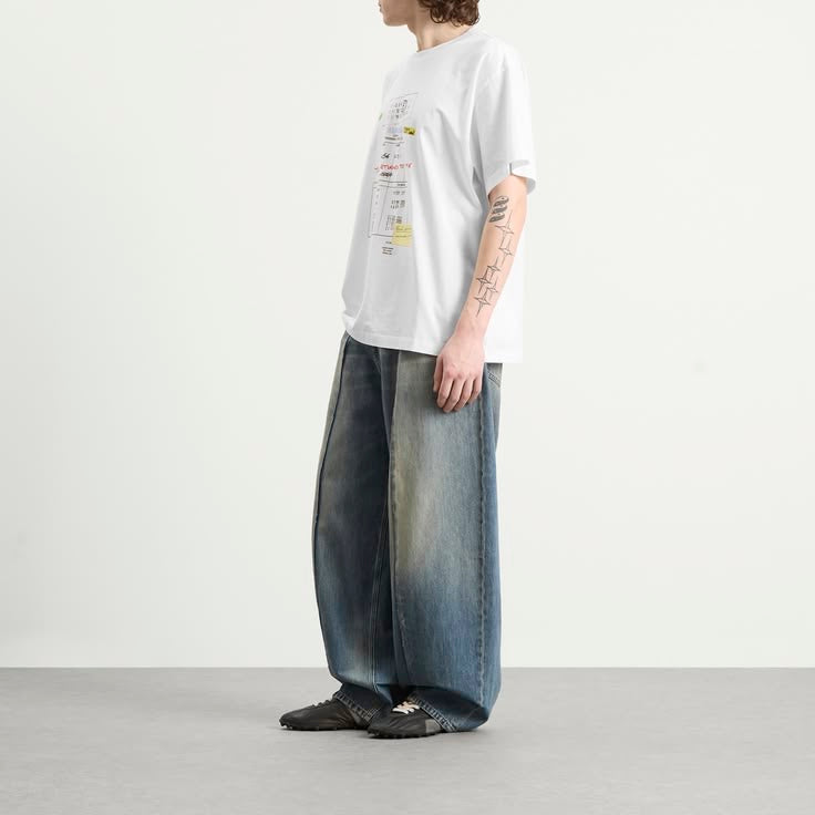 MM6 Maison Margiela Wide Leg Jeans