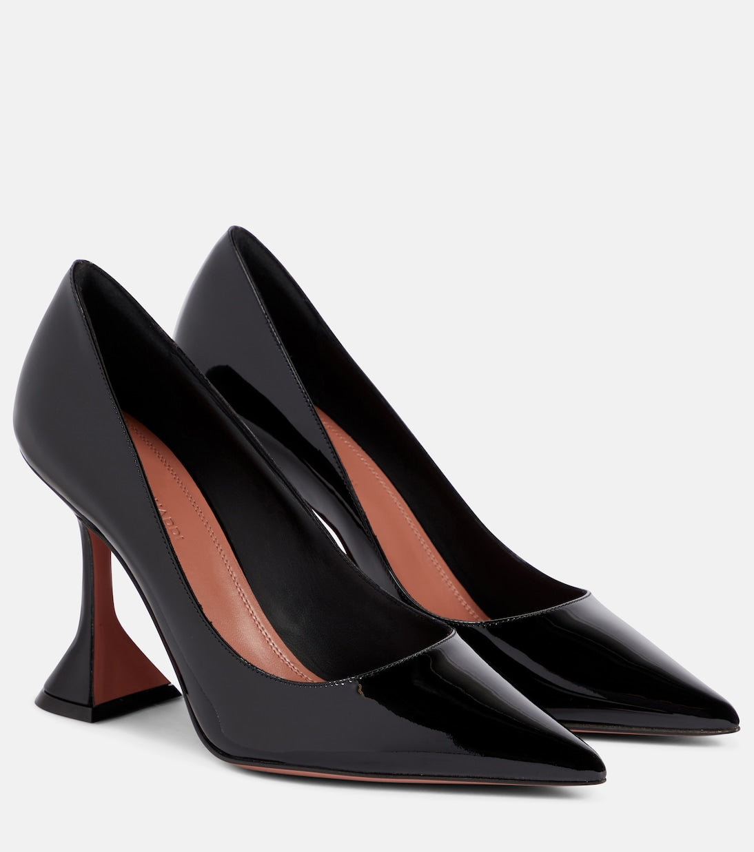 Amina Muaddi Ami Patent Leather Pumps