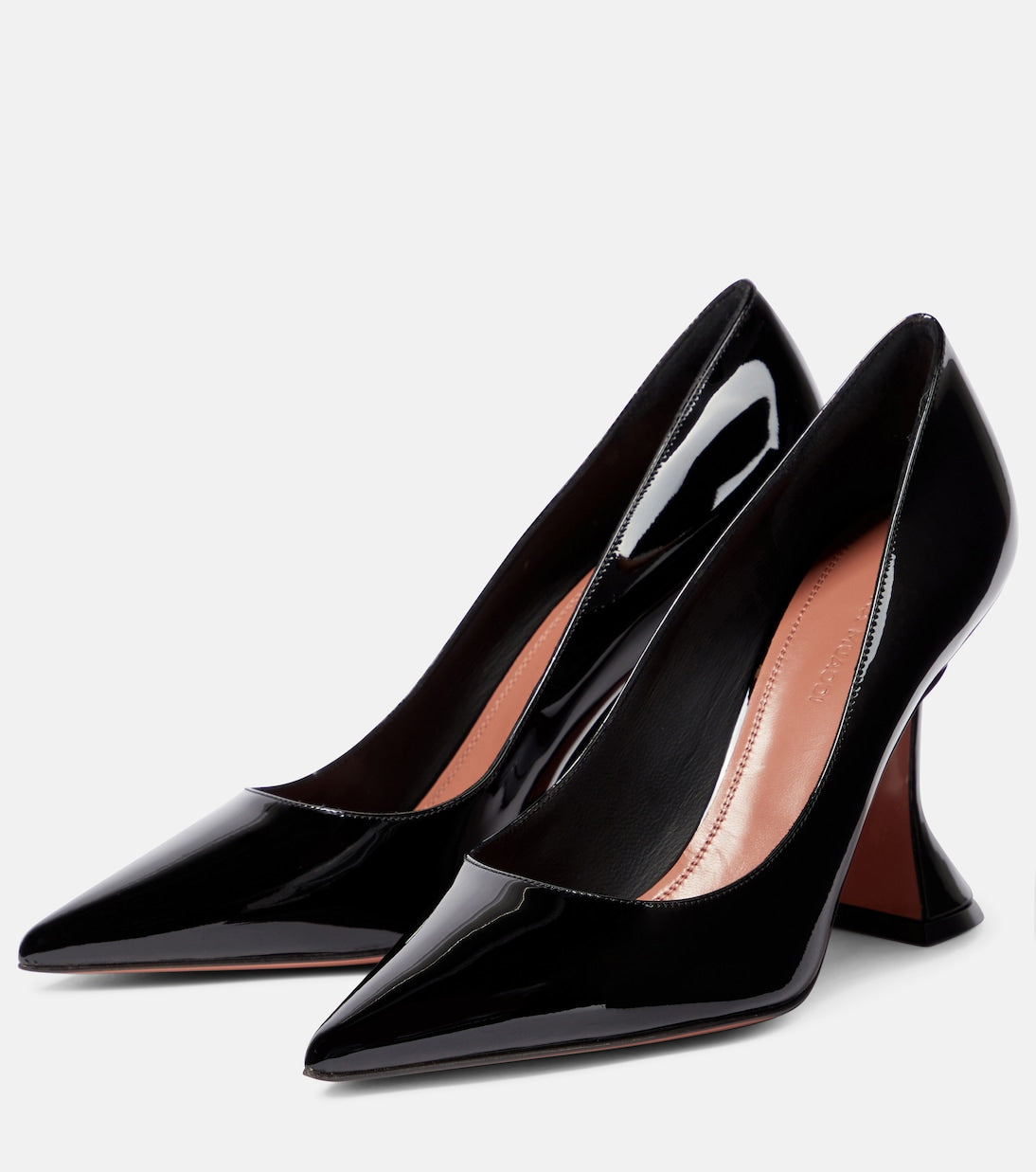 Amina Muaddi Ami Patent Leather Pumps