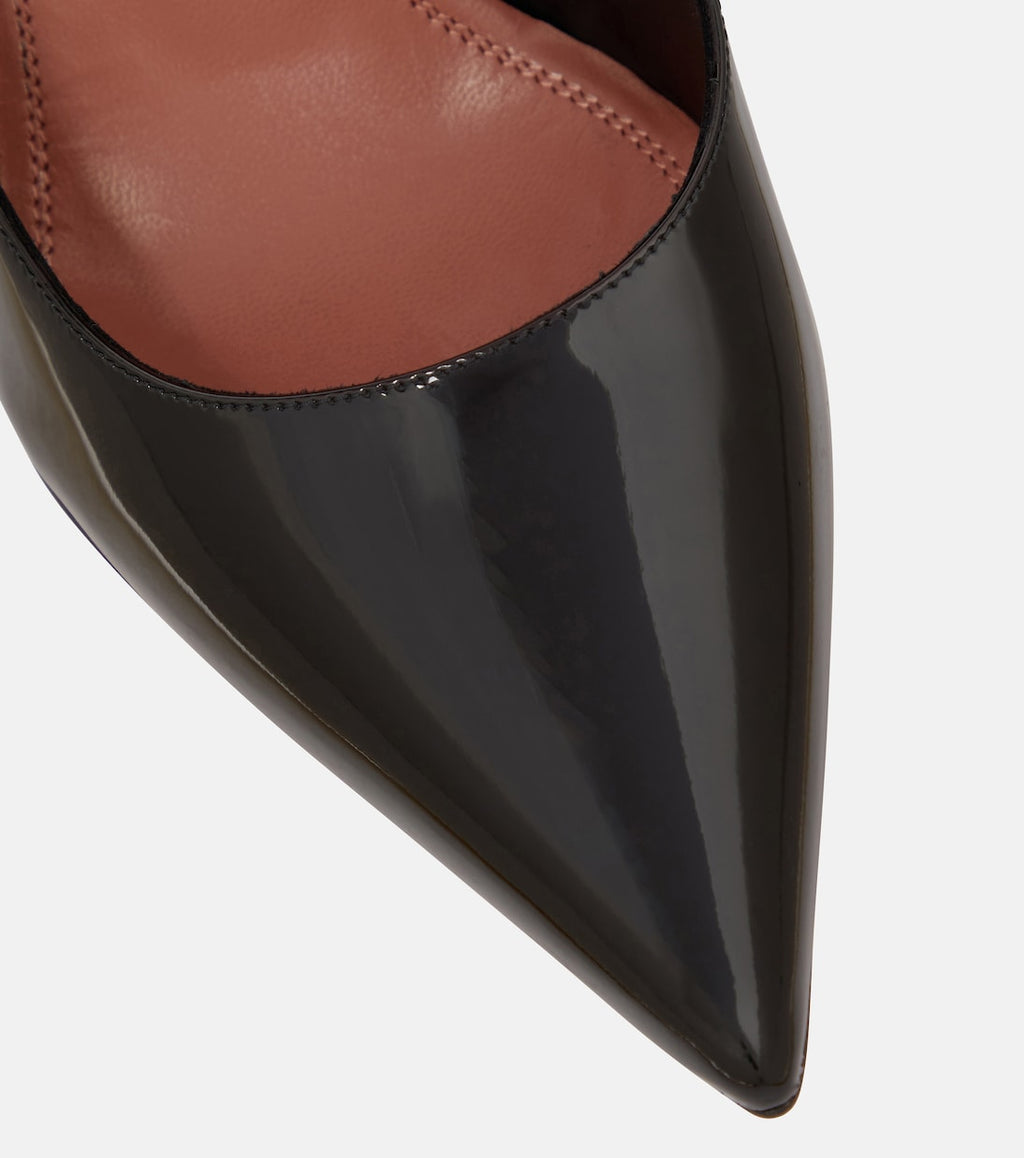 Amina Muaddi Ami Patent Leather Pumps