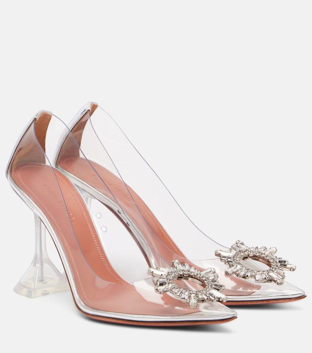 Begum Embellished PVC Pumps