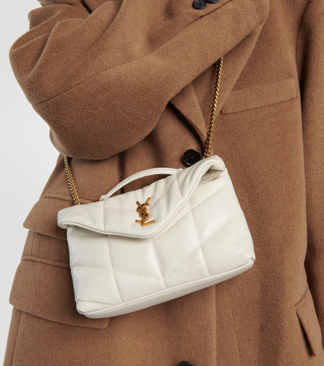 Saint Laurent Puffer Toy Leather Shoulder Bag