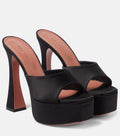 Dalida Satin Platform Mules