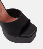 Dalida Satin Platform Mules