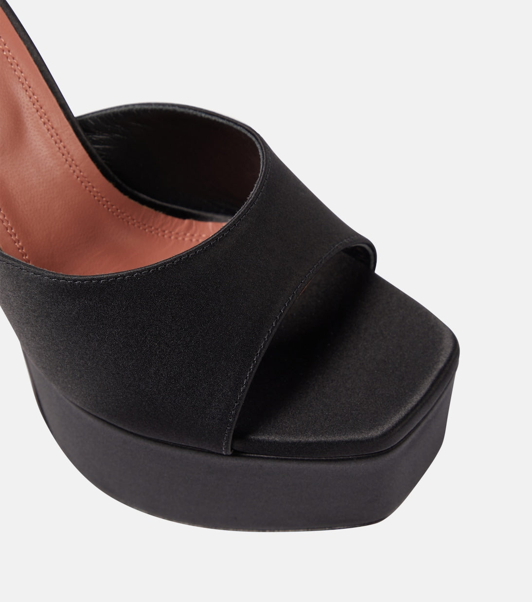 Dalida Satin Platform Mules