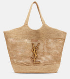 Saint Laurent Icare Maxi Crochet Raffia Shopper