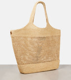 Saint Laurent Icare Maxi Crochet Raffia Shopper